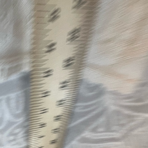 MODEDT VINTAGE WHITE SHORT SLEEVE GRANDMA SWEATER SWEET KNIT DESIGN SCALLOP L - Picture 8 of 10